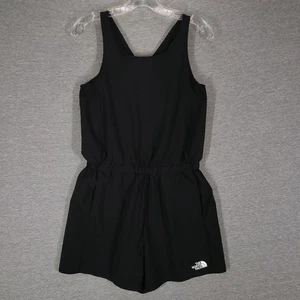 North Face Romper Girls XL 18 Black FlashDry Athletic Outdoor Playsuit Pockets - Picture 1 of 14