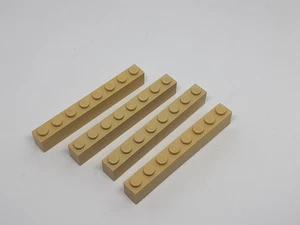 4 x Lego®  Basic 3008 Stein mit Noppen 1x8  beige tan - Picture 1 of 2