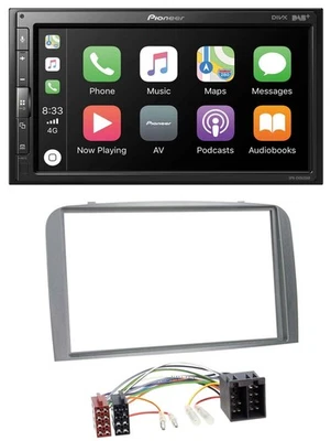 Pioneer USB MP3 DAB 2DIN Bluetooth Autoradio für Alfa Romeo 147 GT 00-10 silber - Bild 1 von 4