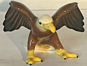 De colección Hagen Renaker Cerámica "Wide Stance Mini Eagle" 1983 o 1984 - Imagen 1 de 4