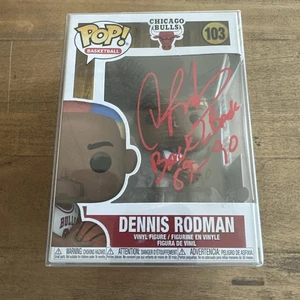 Dennis Rodman Signed/Auto Funko #103 Bulls 1997-98 Champ HOF Total Sports COA - Picture 1 of 5