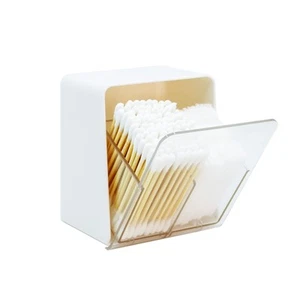 Bathroom Qtip Holder Canisters for Cotton Swabs, Cotton Balls, Cotton Rounds,... - Picture 1 of 6