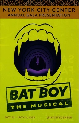 Off-Broadway Program - Bat Boy - Oct/Nov 2025 - Kerry Butler, Chris Sieber - Image 1 of 2