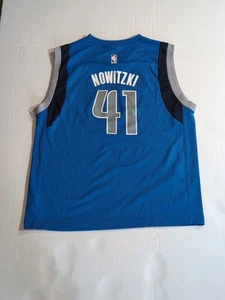 Adidas Dallas Mavericks Jersey #41 Dirk Nowitzki NBA Youth XL (18-20) EUC - Picture 1 of 12