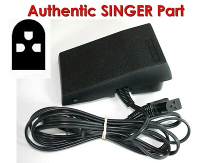 Pedal de control de pie de costura Singer de 3 pines 9500 9600 9608 9800 LEER PARA AJUSTE Foto 1 de 4