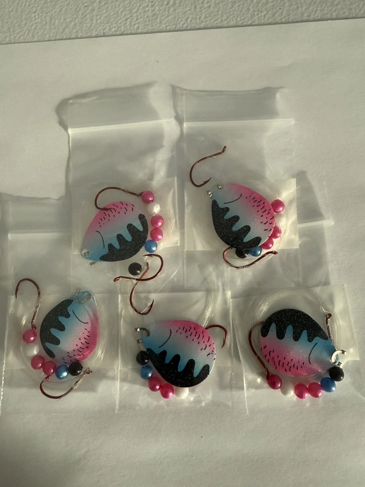 5 Spinner Crawler Harness Size 5 Colorado Blades 2 Hook Rainbow Baitfish - Image 1 of 1