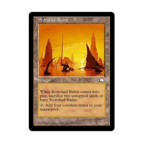 WOTC MtG Weatherlight Scorched Ruins SP/MP - Image 1 of 1