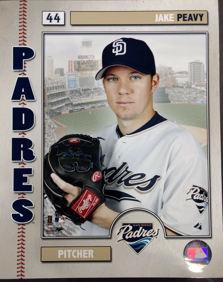JAKE PEAVY 2006 Studio Series 8X10 PHOTO San Diego Padres - Imagem 1 de 1