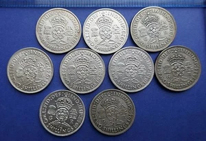 Florines de Jorge VI 0,500 plata o Cu-Ni 1937 a 1951 elige tu fecha o grado - Imagen 1 de 61