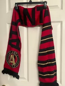 Atlanta United FC King Red & Black Scarf MLS Soccer Ruffneck Scarves NWT - Picture 1 of 6