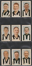 BDV - Victorian Footballers 1933 - All 9 Collingwood Players in EX/Mint