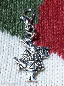 Conejo Alicia en el País de las Maravillas Dije Marcador Punto de Cruz Pulsera Libro de recortes - Imagen 1 de 2
