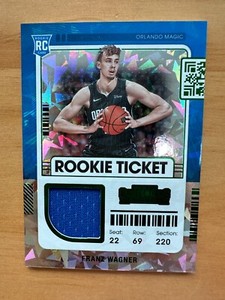 2022 Panini Contenders FRANZ WAGNER RC  Rookie Ticket Swatches Magic #RTS-FWA