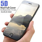 5d Full Cover Tempered Glass Screen Protector For Iphone  X Xs Max Xr 8 7 6 Plus