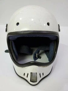 Vintage Bell TNT Helmet White Mens moto motorcycle motocross - Picture 1 of 10