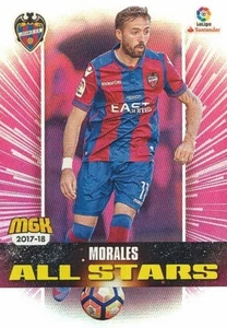 377 MORALES ESPANA UD.LEVANTE ALL STARS CARTA CARD MGK 2018 PANINI - Picture 1 of 2