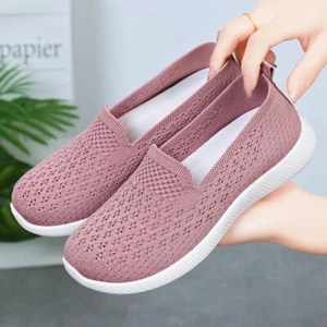Damensneakers Sommerschuhe Stoffschuhe Leinenschuhe Laufschuhe Ballerinas Sport - Bild 1 von 30
