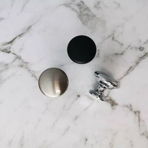 Kitchen knobs Drawer handles Cabinet cupboard wardrobe pull chrome back nickel - Picture 1 of 9