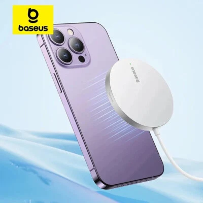 Baseus 15W Magnetic Wireless Charger For iPhone 14 Qi Fast Wireless Charging Pad - Image 1 of 4