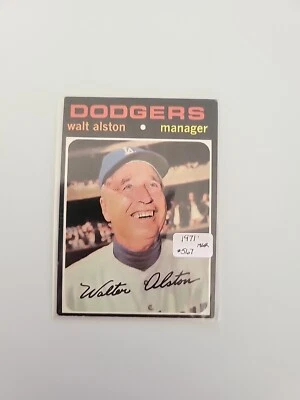  1971 Topps #567 Walt Alston Manager DODGERS  - Image 1 of 4