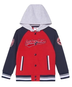 Spider Man Marvel 3 Piece Set Boys 7 Graphic Print Tee Snap Jacket Jogger Pant - Picture 1 of 8