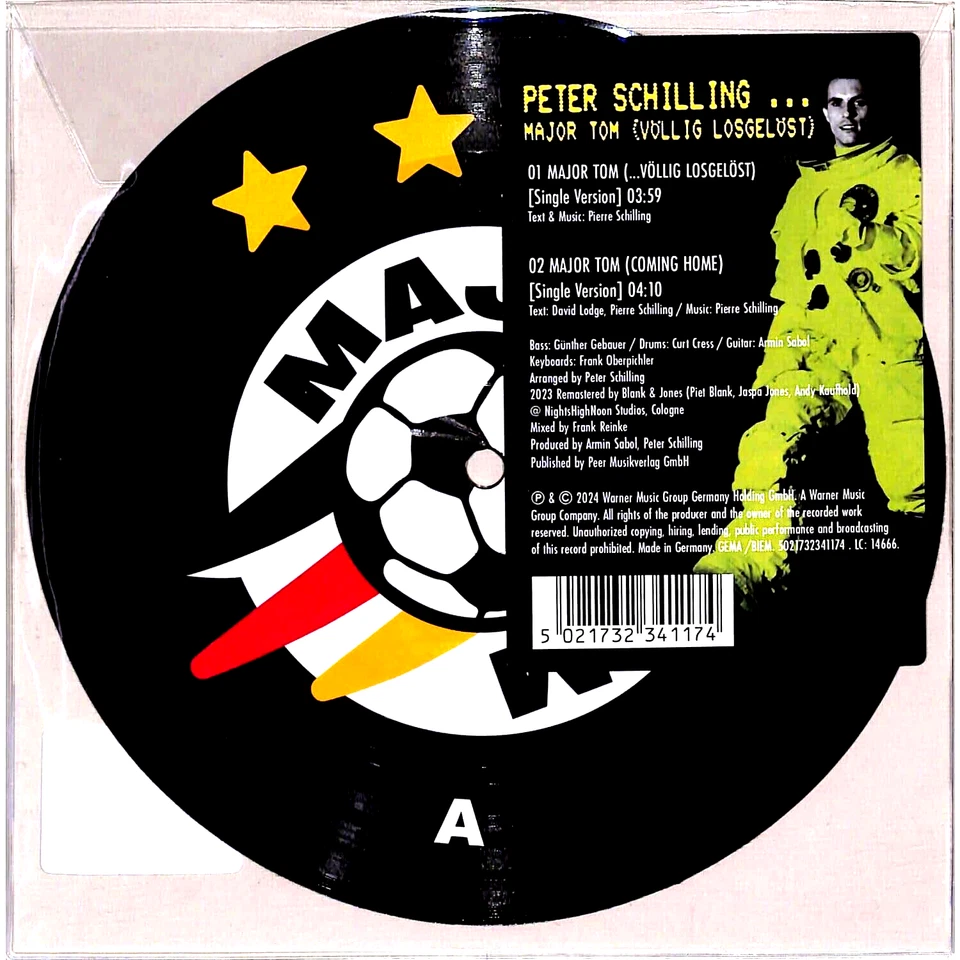 Peter Schilling - Major Tom (Völlig Losgelöst) Vinyl 7" NEU & OVP - Bild 1 von 1