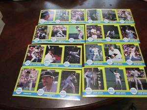 1986 Star Wade Boggs Sticker Panel 24 Card/Sticker/8 Sheet Set Boston Red Sox  - Picture 1 of 5