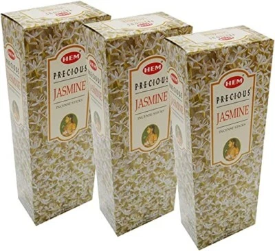 Palitos de incienso Hem Precious Jasmine (Mongra) - 100 g X 3 paquetes - vendedor de EE. UU. Foto 1 de 4