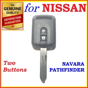 Para Nissan Pathfinder Navara llave remota carcasa/estuche/gabinete 2 botones - Imagen 1 de 7