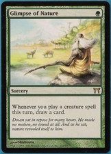 Glimpse of Nature Champions of Kamigawa NM Green Rare CARD (248686) ABUGames