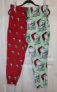 Peanuts Sleepwear Lounge Pants Christmas Special Size Medium W31 W38 - Picture 1 of 6