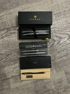 Cross Ballpoint Pen Bundle - 2 Chrome / Silver , 1 Classic Black + Paper Mate - Picture 1 of 8