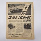 1955 Austin Healey 100 Vintage Full Page Original Print Ad