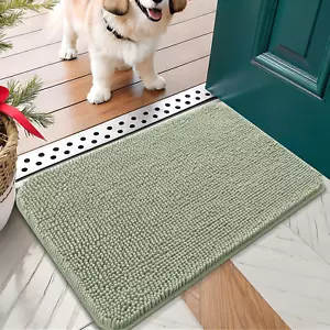 Dog Door Mat for Muddy Paws 24x16, Absorbs Moisture and Dirt, Absorbent Non-Slip - Picture 1 of 8