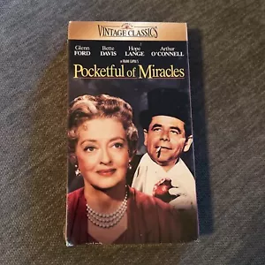 Pocketful of Miracles VHS, 1997, FS, Color, 81 minutes Vintage Classics NEW - Picture 1 of 7