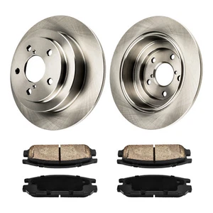 Rear Disc Brake Rotors & Brake Pads For Subaru Impreza Legacy 1990-1997 1998 - Foto 1 di 9