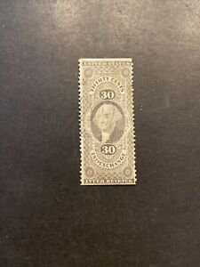 US Stamp Revenue #R52b 30c Inland Exchange Used Ng..F-VF SCV $90