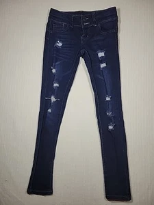 Gogo Star Jeans Girls Size 12 Stretch Distressed - Picture 1 of 8