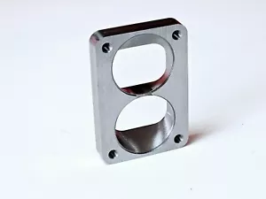 T6 Divided Collector to Twin Dual Recess 2.50" Inlet Turbo Flange S400 Borg 3/4 - Foto 1 di 3