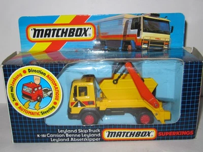 MATCHBOX SUPER KINGS K-151 LEYLAND SKIP TRUCK EM PERFEITO ESTADO/CAIXA NA CAIXA - Imagem 1 de 4