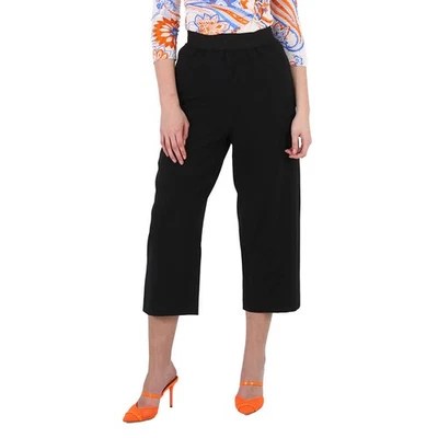 Stella McCartney Ladies Black Flared Cropped Tailored Trousers, Brand Size 36 - Image 1 of 4