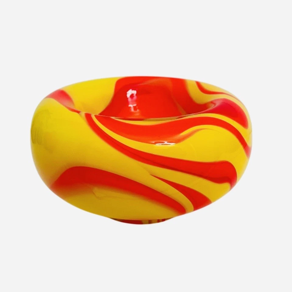 🟠 Carlo MORETTI Rara ciotola svuota tasche in vetro di Murano anni 70 Vintage - Immagine 1 di 4