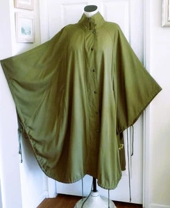 Neu mit Etikett Anthropologie PILCRO olivfarbener Utility-Cape-Trenchcoat mit Trichterausschnitt und Taschen Einheitsgröße - Bild 1 von 19