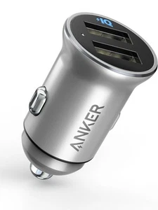 Anker Car Charger 24W Dual USB Charging Mini Adapter for Galaxy S10 iPhone12 X - Picture 1 of 10