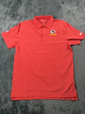 Camiseta Kansas City Chiefs Para Hombres Grande Roja NFL Fútbol Nike Dri-FIT Polo Sobre el Campo Foto 1 de 4