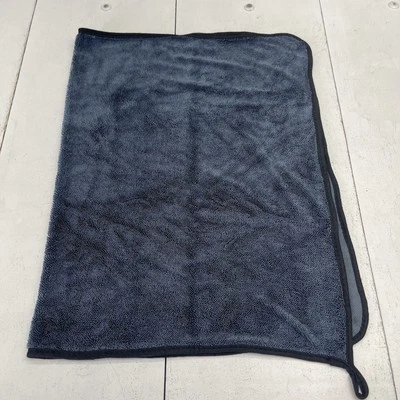 Toalla de microfibra azul marino negro 34x22,5" Foto 1 de 4