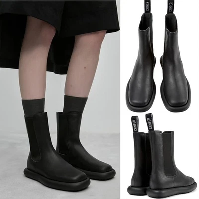 Botas planas al tobillo Camper Onda Chelsea talla 36 6 cuero negro NUEVAS $250 Foto 1 de 4