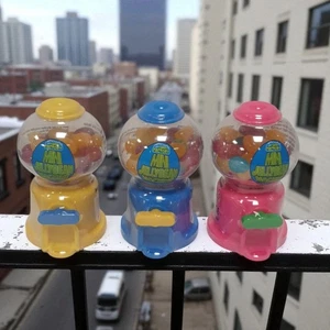 Mini Gumball Machines with Jelly Beans Pack of 3 Kids Party Favour Sweet Dispens - Picture 1 of 8