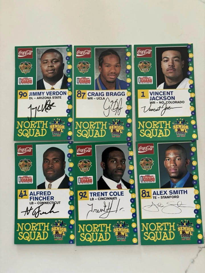 Tarjeta Trent Cole Cincinnati Bearcats 2005 Senior Bowl Foto 1 de 1