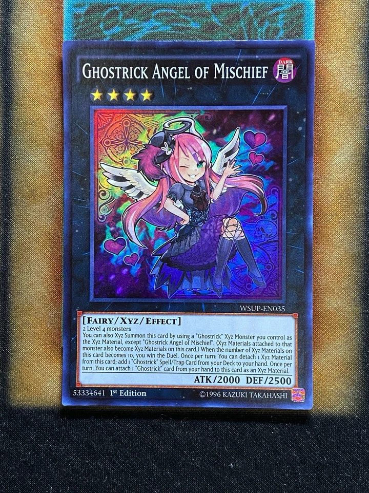Yugioh Ghostrick Angel Of Mischief WSUP-EN035 Super Rare 1st Ed LP - Image 1 of 1